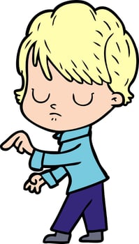 Vector cartoon woman