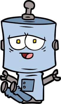 cartoon character robot vector