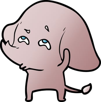 cartoon elephant remembering vector