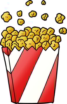 cartoon cinema popcorn vector