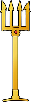 Vector cartoon trident