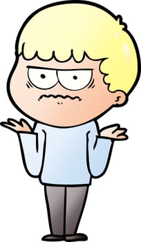 cartoon angry man vector