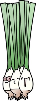 spring doodle character onions vector