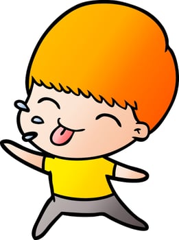 cartoon rude man vector