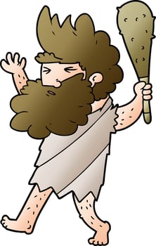 cartoon cave man vector