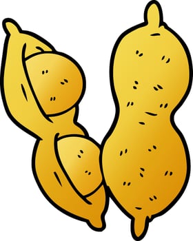 cartoon doodle peanuts vector