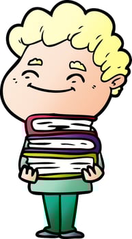 cartoon friendly man vector