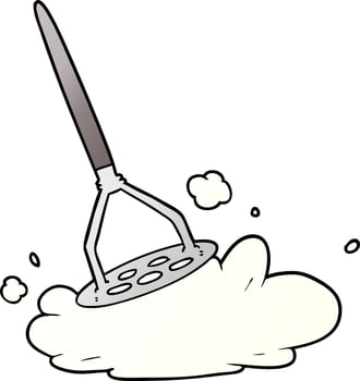 cartoon potato masher vector