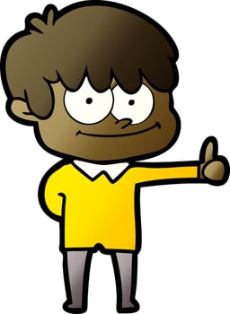 happy cartoon man vector
