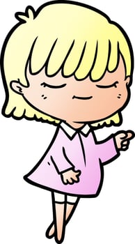 Vector cartoon woman