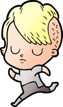 Vector cartoon woman
