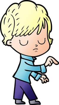 Vector cartoon woman