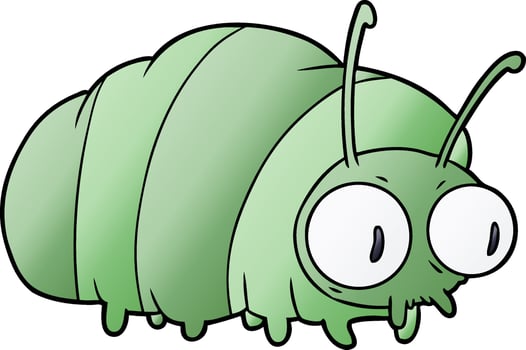 funny cartoon bug vector