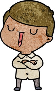 Vector man character in cartoon style