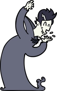 Vector cartoon vampire