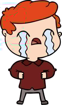 Vector man character in cartoon style
