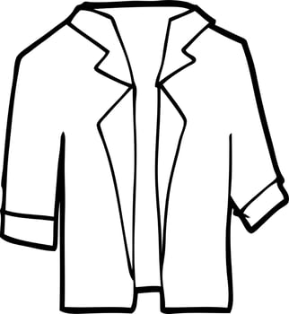 cartoon suit shirt vector