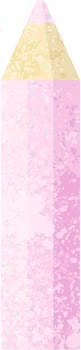 pink coloring pencil graphic vector illustration icon