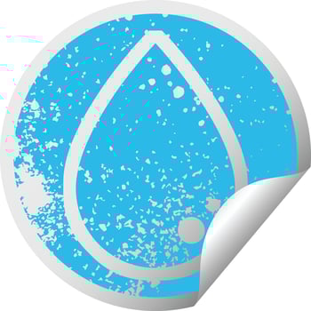 blood drop graphic distressed sticker illustration icon vector