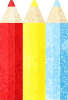 color pencils graphic vector illustration icon