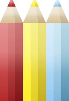 color pencils graphic vector illustration icon