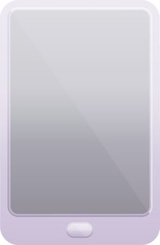 Flat colour illustration of a tablet computer vector