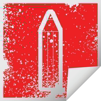 vector icon illustration of a pencil