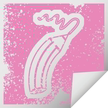 vector icon illustration of a pencil drawing a line