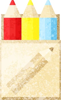 pack of coloring pencils graphic vector illustration icon