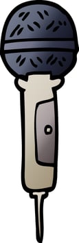 vector gradient illustration cartoon microphone