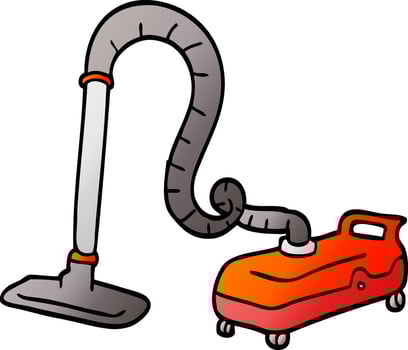 vector gradient illustration cartoon vacuum hoover