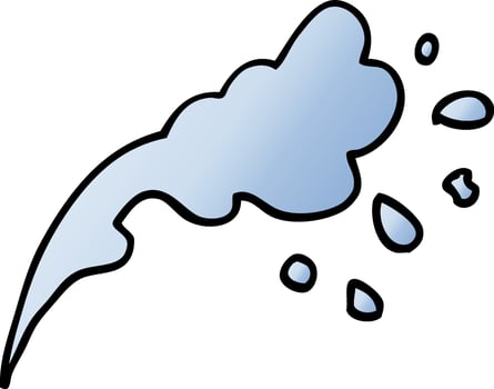 vector gradient illustration cartoon water splash