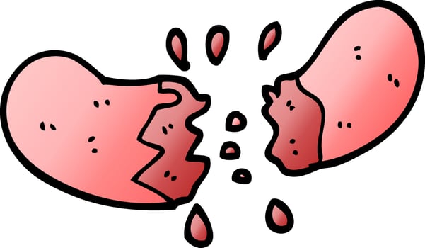 vector gradient illustration cartoon sausage