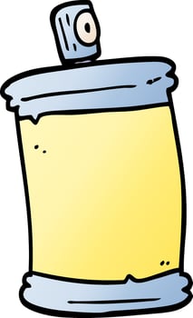 vector gradient illustration cartoon spray can