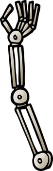vector gradient illustration cartoon robotic arm
