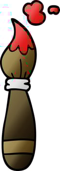 vector gradient illustration cartoon paint brush