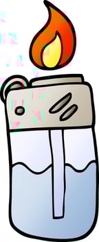 vector gradient illustration cartoon cigarette lighter