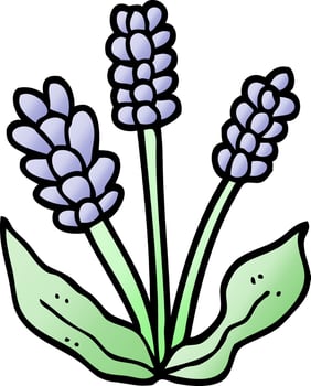 vector gradient illustration cartoon lavender