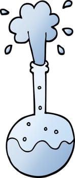 vector gradient illustration cartoon boiling science beaker