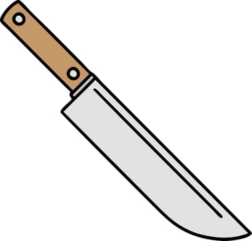 traditional tattoo of knife vector