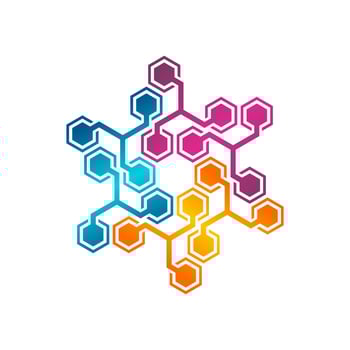 Modern Hexagon Technology Logo Design Vector Template