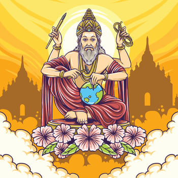 Vishwakarma Puja Festivity Theme Hindu Religious Tradition vector