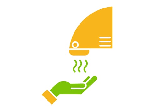 hand dryer icon or symbol design vector