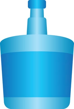 Perfume bottle simple icon with blank copy space vector