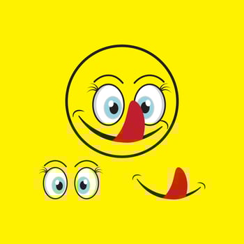 Smile emotion icon vector illustration design