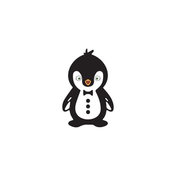 penguin logo template design vector