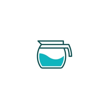 Coffee pot line icon. linear style sign for mobile concept and web design. Outline vector icon. Symbol, logo illustration. Vector graphic