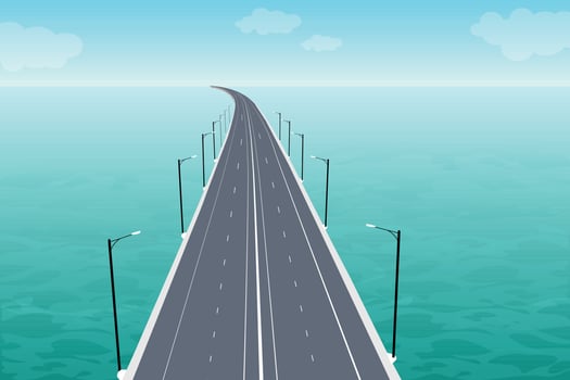 Bangladesh Padma Bridge Illustration vector