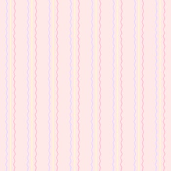 Seamless pattern of pink pastel background with colorful wave line vector