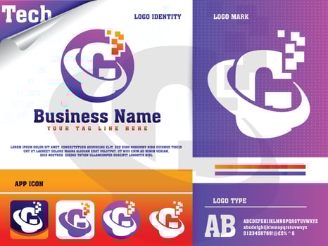 Tech Letter G Logo Design Template vector